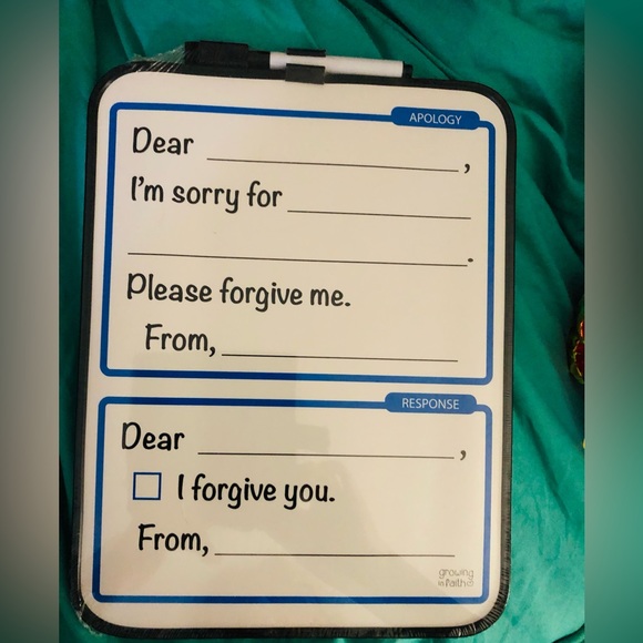New “I’m Sorry” White Board includes marker, . Great Gift idea - Anyone - Picture 2 of 10